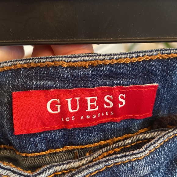 Guess Rhinestone Denim Preppy Jeans Sz 29 LIKE NEW - Picture 4 of 17